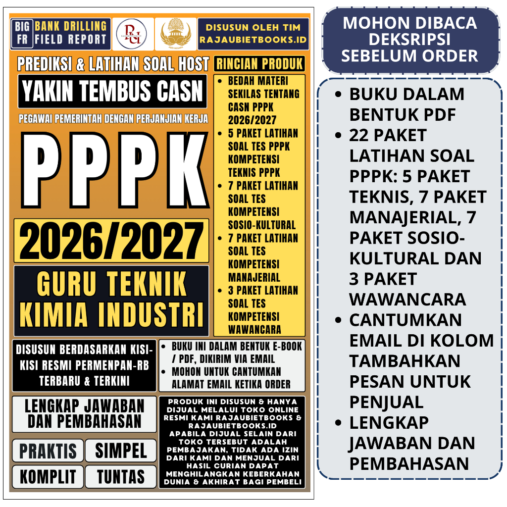 LATIHAN S0AL-SOAL TES PPPK GURU TEKNIK KIMIA INDUSTRI TENAGA PENDIDIK TERBARU DAN TERLENGKAP 2025-20