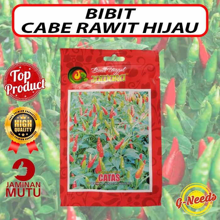 Benih Cabe Rawit Hijau Unggul Buah Tegak Lebat 5 Gram