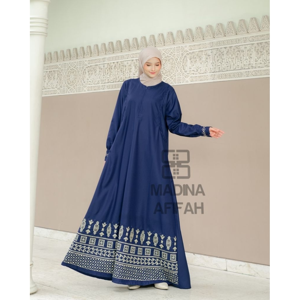 ADeliya _ Gamis Madina Afifa / Arraya Katun Toyobo / Gamis Guzel Bordir