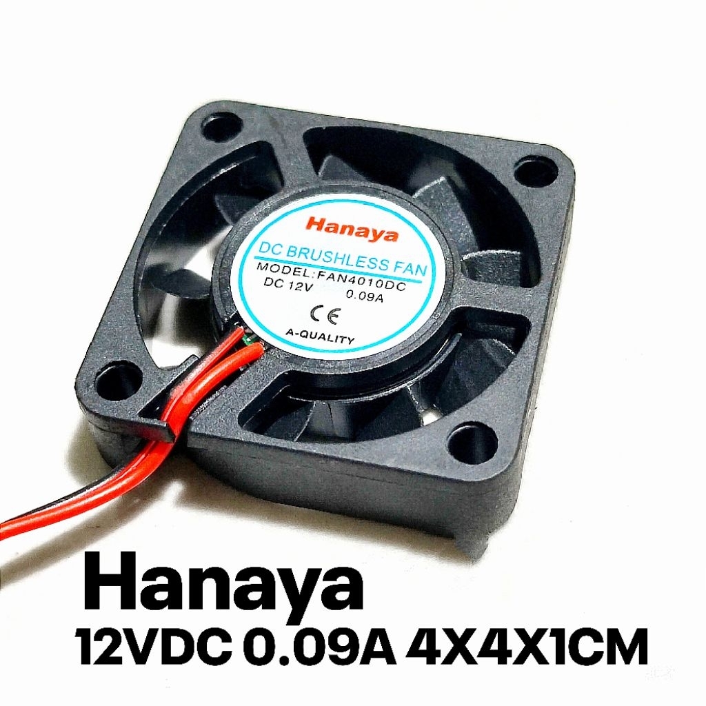 KIPAS 12V 4CM FAN DC 12V 4X4X1CM KIPAS PENDIGIN HANAYA