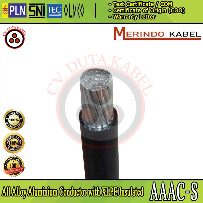 Kabel AAAC-S 1x50 mm2 MERINDO /A3CS/1 x 50 mm2/1x50mm2/50 mm2/50mm2/50mm