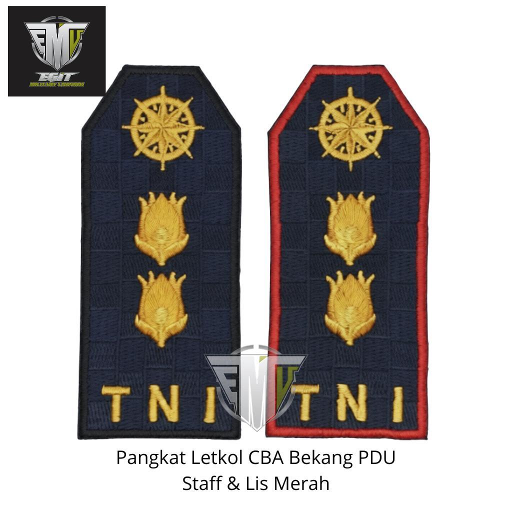 PANGKAT LETKOL CBA BEKANG PDU STAFF DAN LIS MERAH