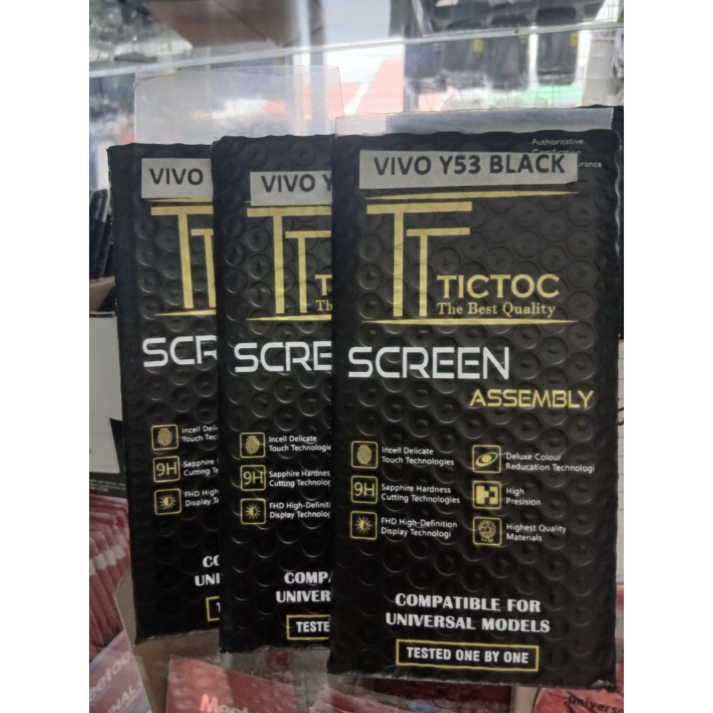 LCD FULLSET VIVO Y53 (1606/1606A) BLACK TICTOC