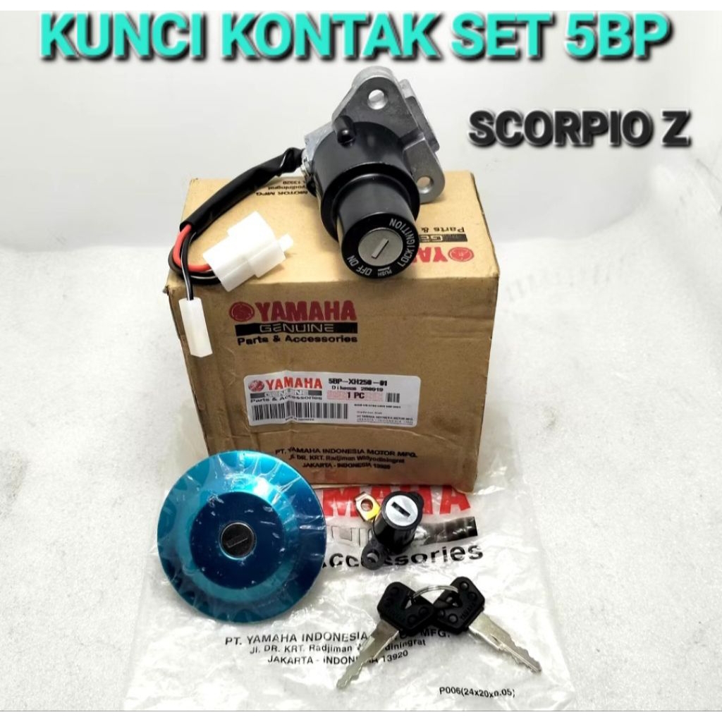 KUNCI KONTAK SET 5BP MOTOR YAMAHA SCORPIO Z