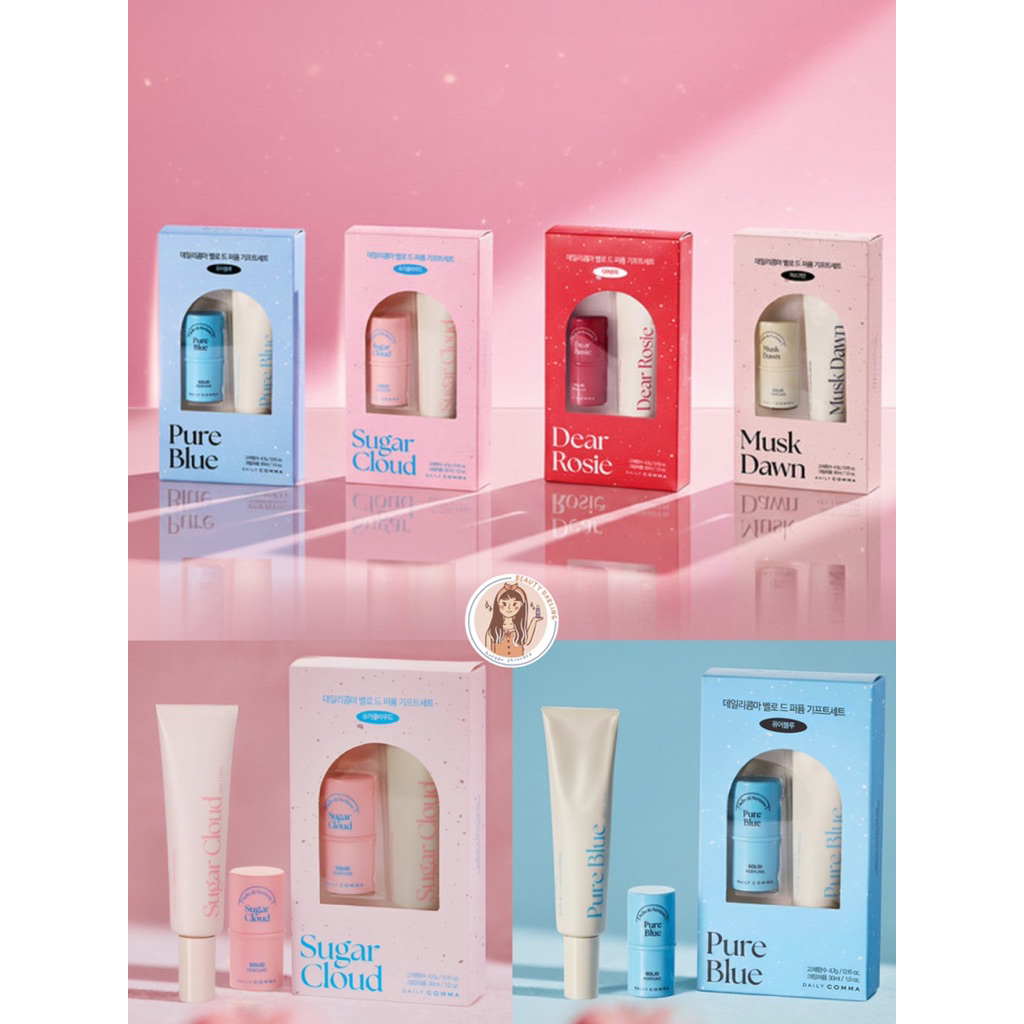 [SPECIAL SET] READY STOCK DAILY COMA SOLID PERFUME + CREAM PERFUME SET