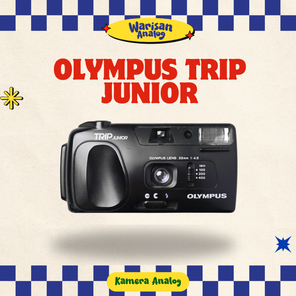 KAMERA ANALOG OLYMPUS TRIP JUNIOR | REUSABLE CAMERA FILM 35MM