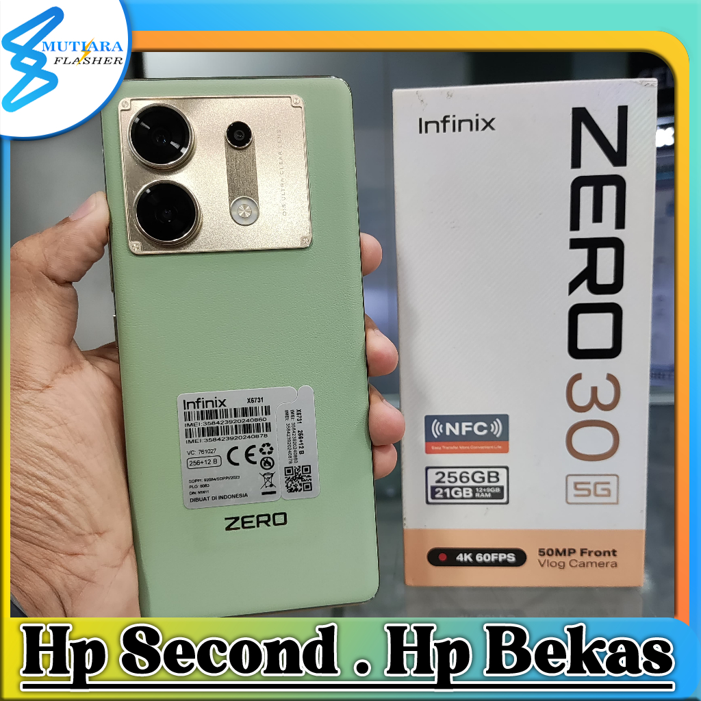 Infinix Zero 30 4G Ram 8/256GB | Zero 30 5G Ram 12/256GB Bekas Original Flasher Store