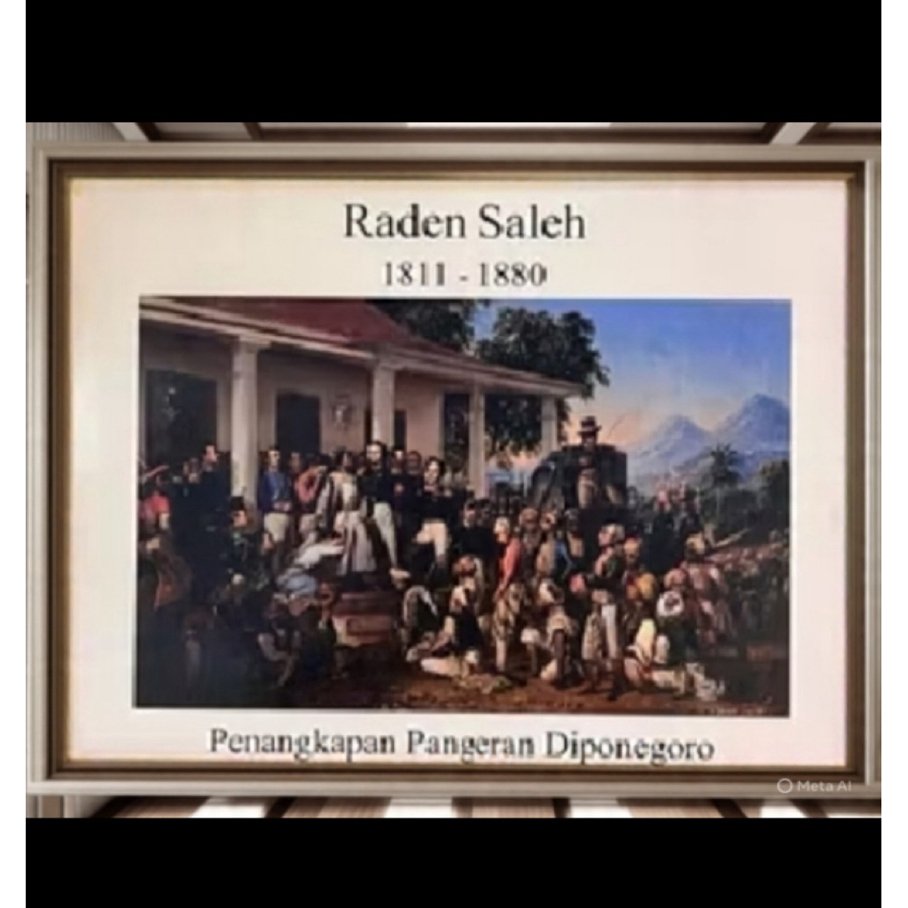 Lukisan Dinding Keramik Style Raden Saleh - Dekorasi Artistik Modern