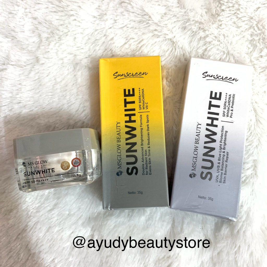 MS GLOW Sunwhite Sunscreen l SPF 50 PA+++ | Sunscreen Wajah