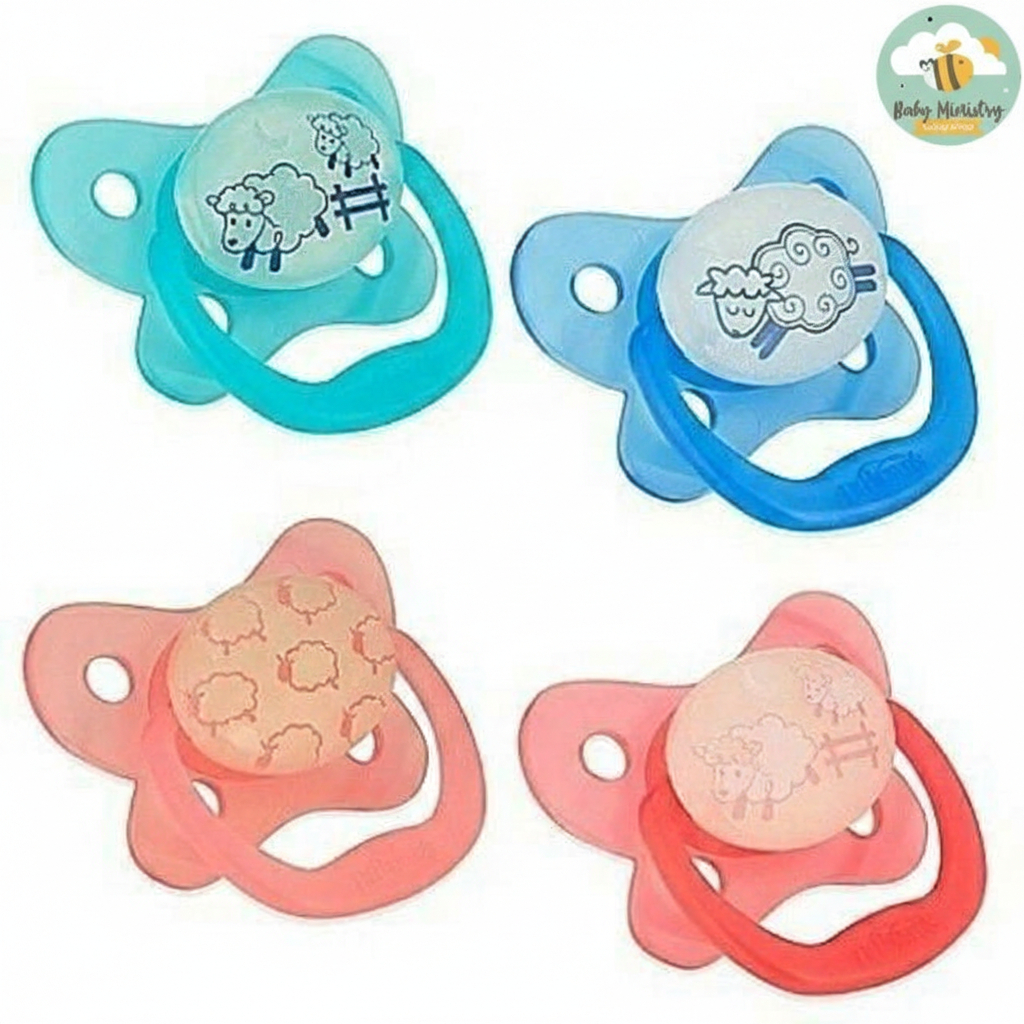 DR BROWNS GLOW PREVENT IN THE DARK PACIFIER 0-6M / prevent animal glow in the drak / empeng nb