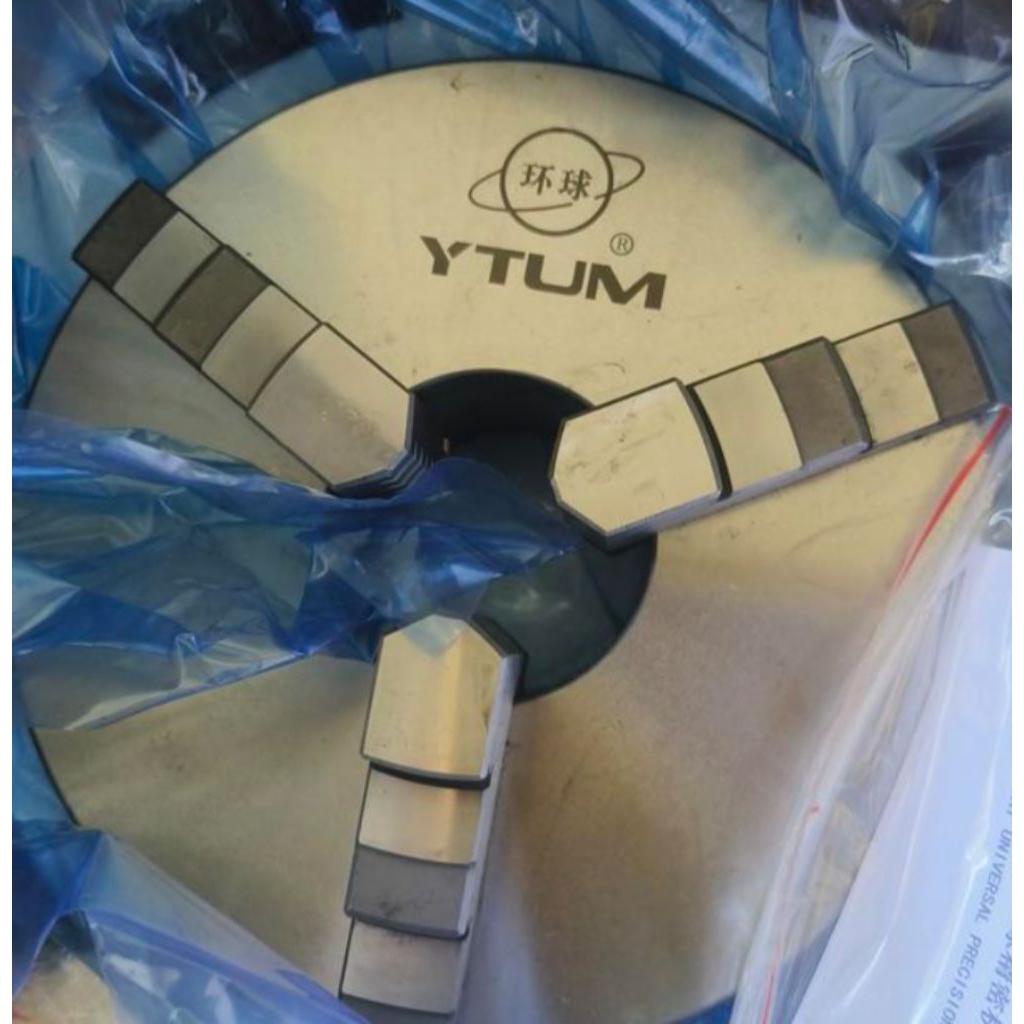 Catok kepala bubut 8 inch 3 jaw / Chuck bubut Bola Dunia