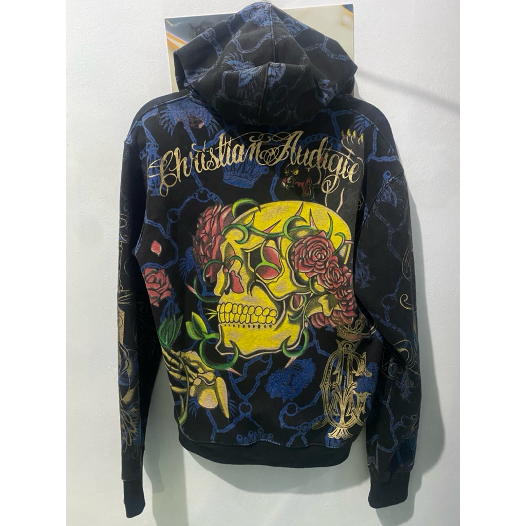 hoodie zip Christian Audigier