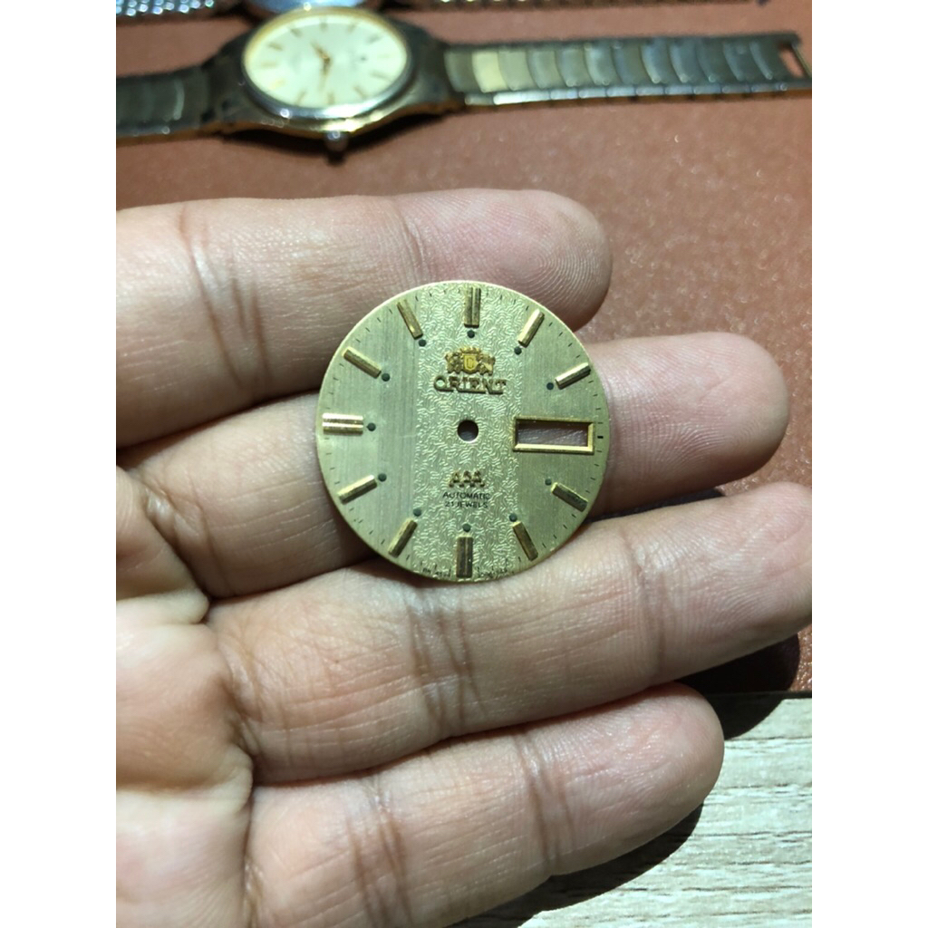dial jam orient gold siap pakai mulus