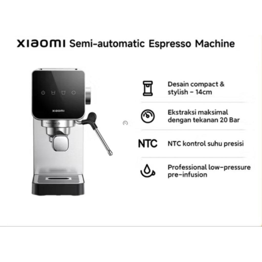 Xiaomi Semi-automatic Espresso Coffe Machine / Mesin Kopi Espresso 1350 Watt