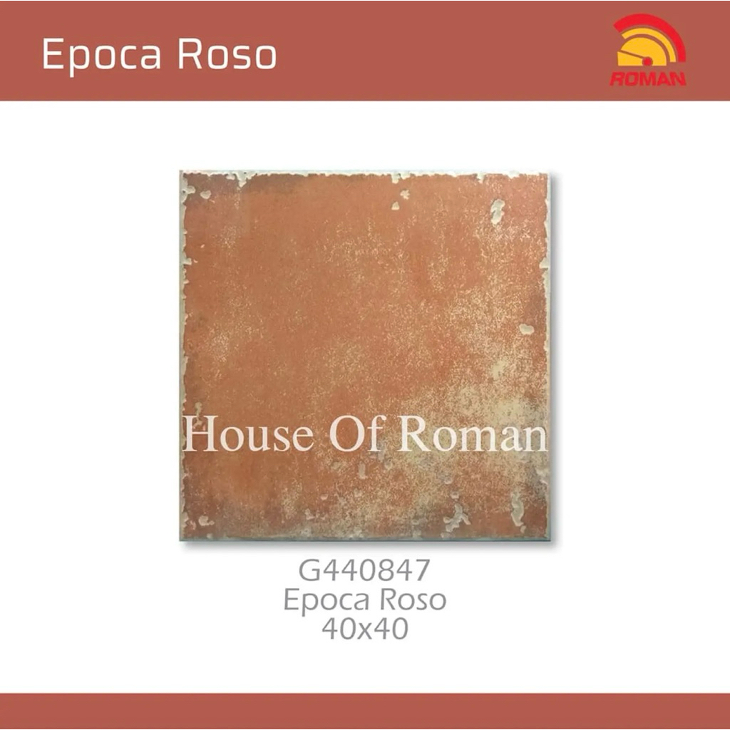 Roman Keramik 40x40 Epoca Roso/Keramik Vintage 40x40/Keramik terracota 40x40/Keramik Terakota/Kerami