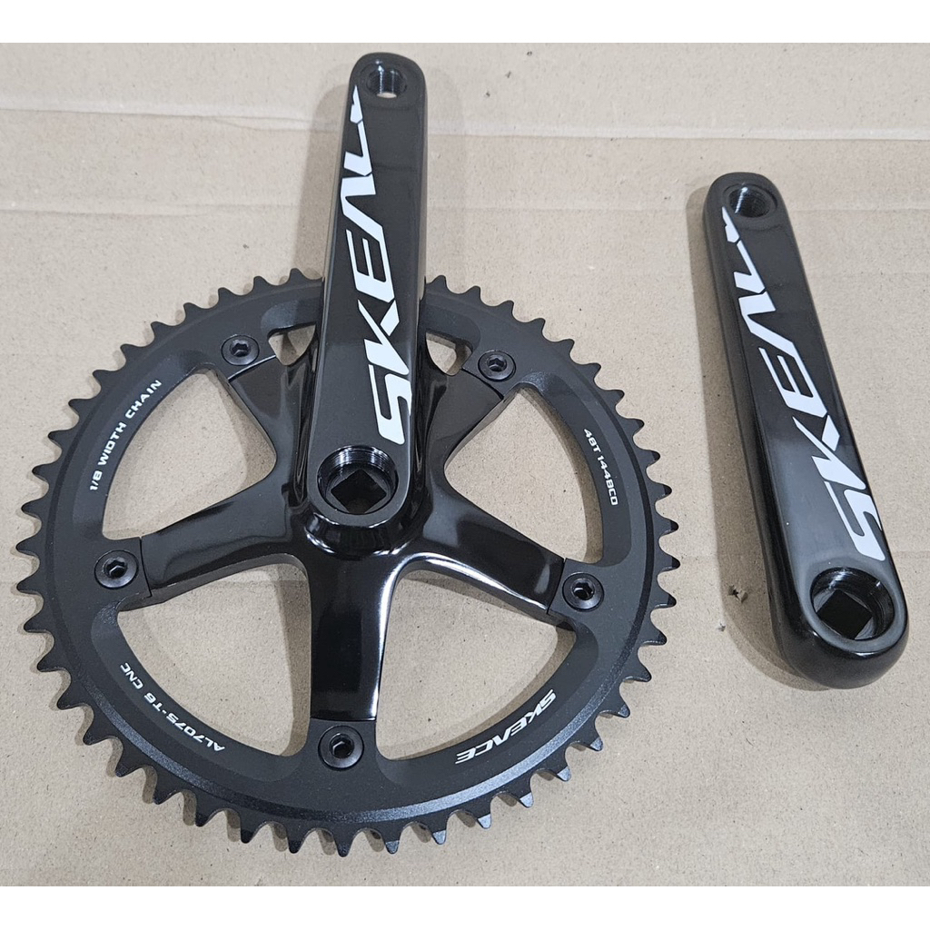 Crankset SkeAce 48T BCD 144 BB Kotak Hitam