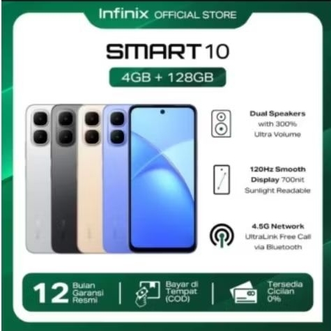 HP INFINIX SMART 10 RAM 4/128 GB ORIGINAL