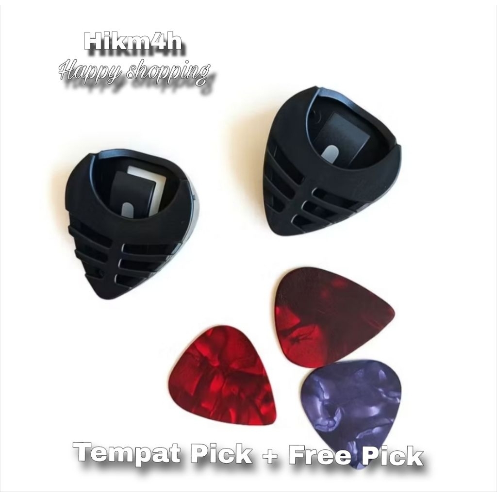 Pick Gitar & Pick Holder Gitar Tempel / Pick & Holder Gitar