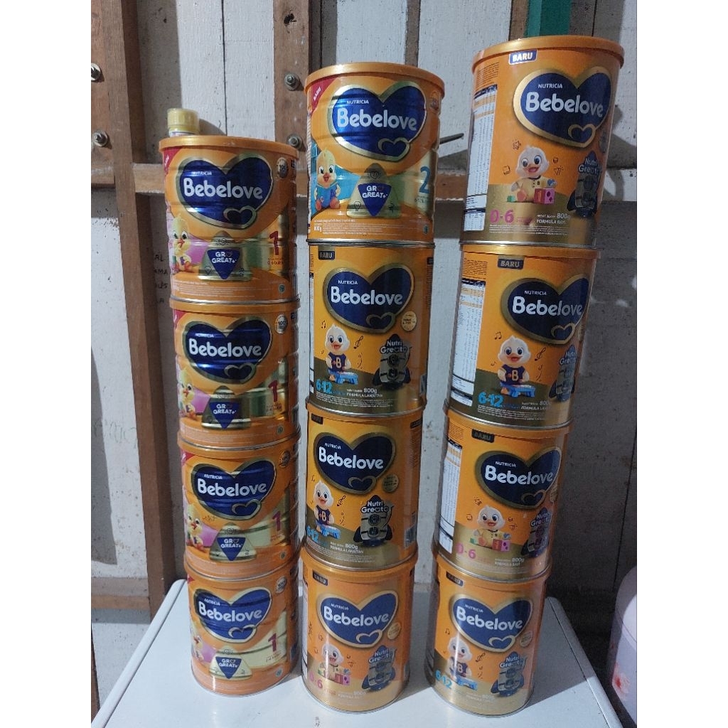 kaleng kosong susu bebelove bebelac 0 - 6 bln 6 - 12 bln