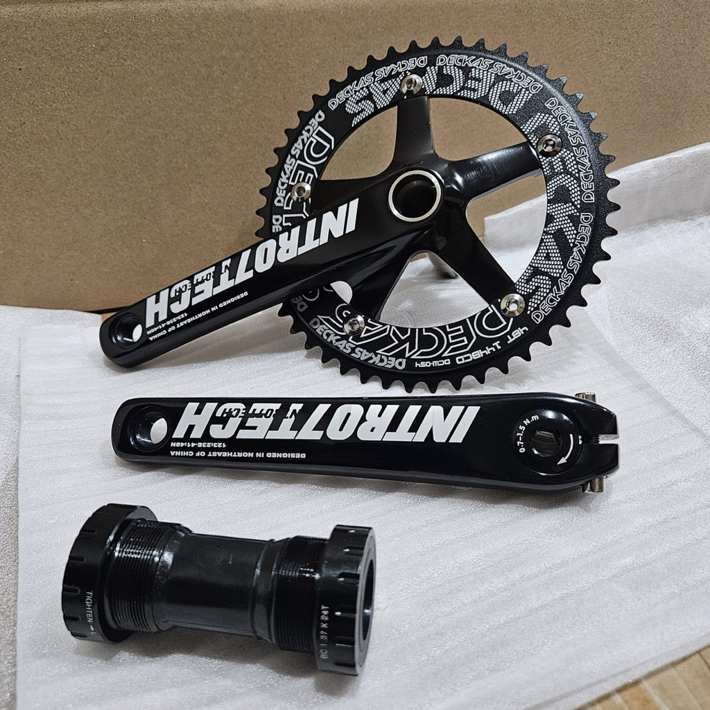 Crankset Intro7Tech Chainring Deckas 48T Panjang 170mm BCD144 BB HT2