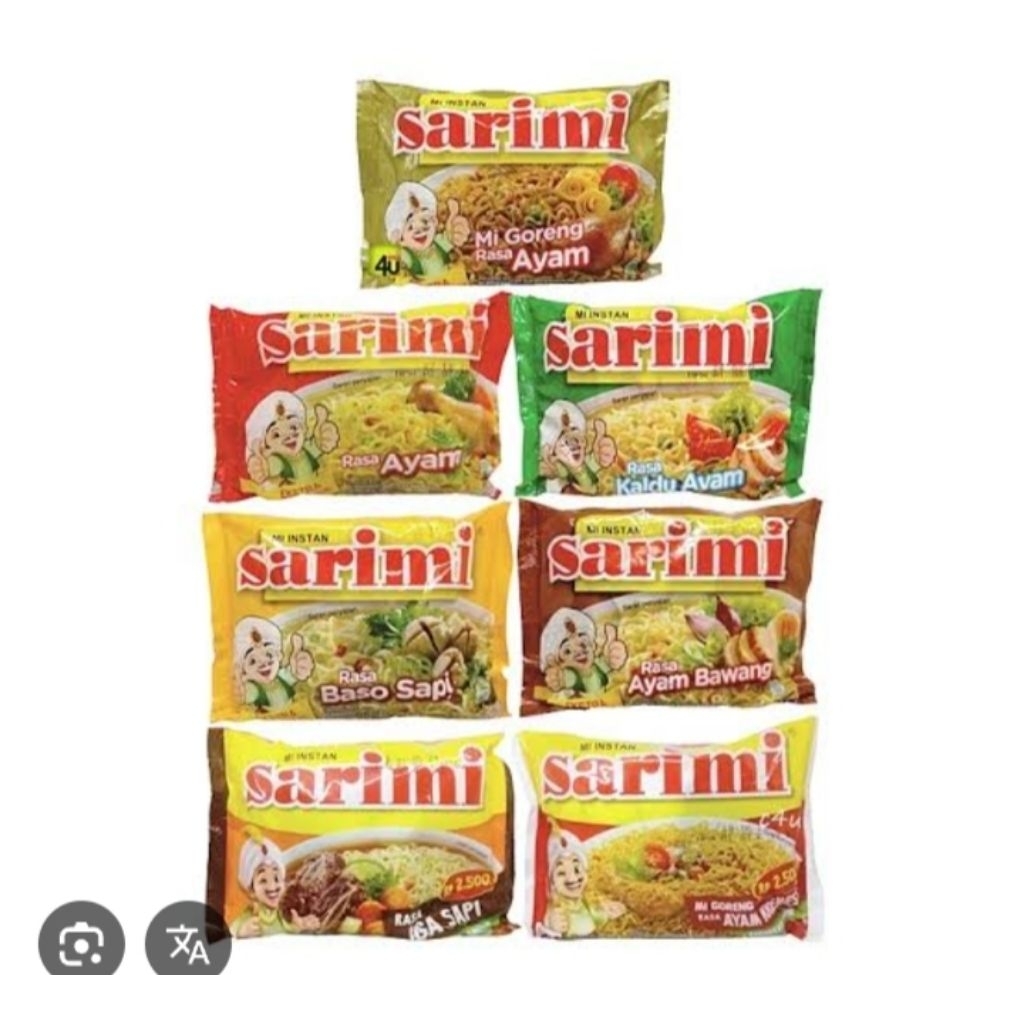 all varian sarimi termurah terlengkap