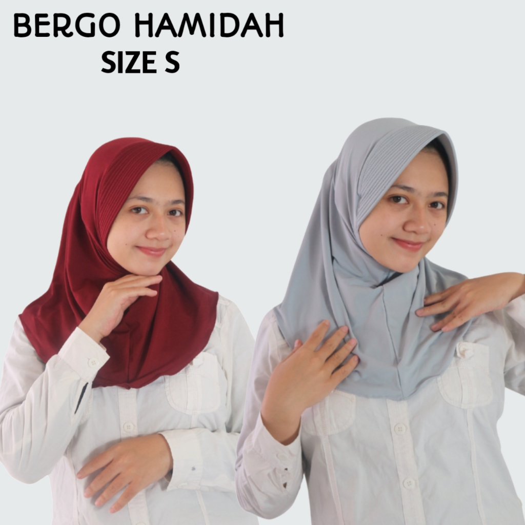 Bergo Hamidah size S BERGO SPORT JILBAB INSTAN HAMIDAH S BERGO SPORT HIJAB SPORT JILBAB SPORT HIJAB 