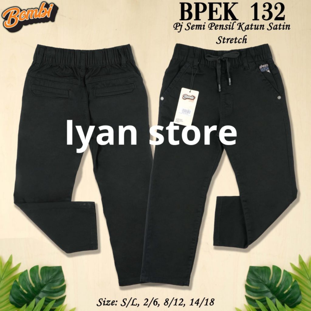 BOMBI PANJANG CHINOS ANAK LAKI LAKI KHUSUS HITAM