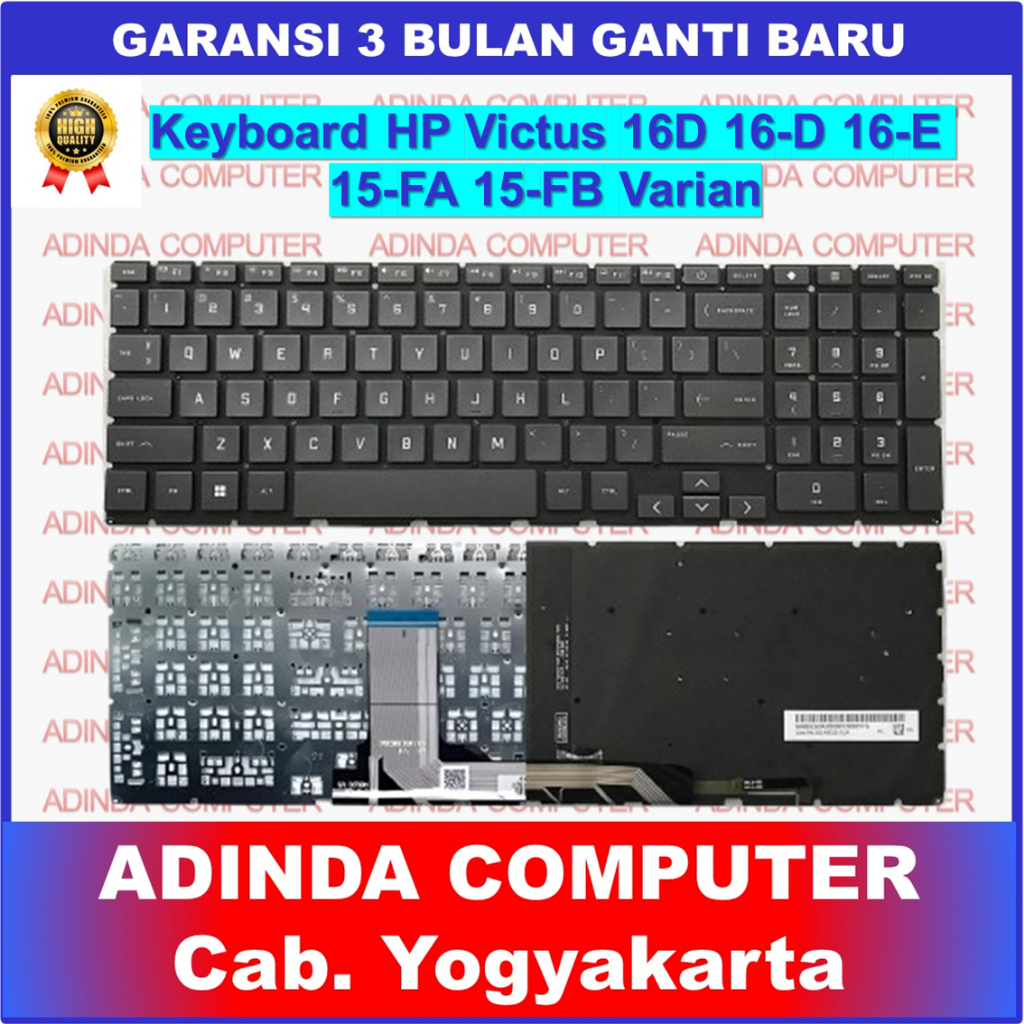 Keyboard HP Victus 16D 16-D 16-S0076NR 16-S0095AX 16-R0073CL 16-R1005NS 16-D0179TX Backlight