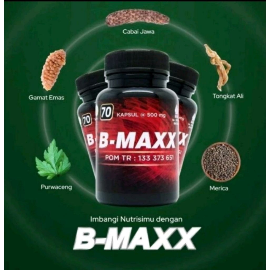 B-MAXX Kapsul Herbal alami Original Asli