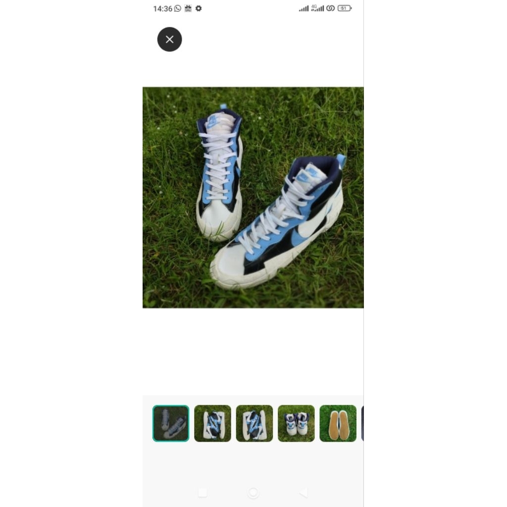 promo sepatu Nke blazer x sacai