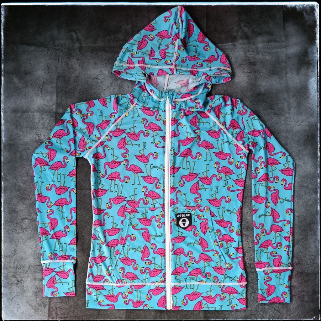 69SLAM Jaket hoodie cewek anti UV scretchy full print size M