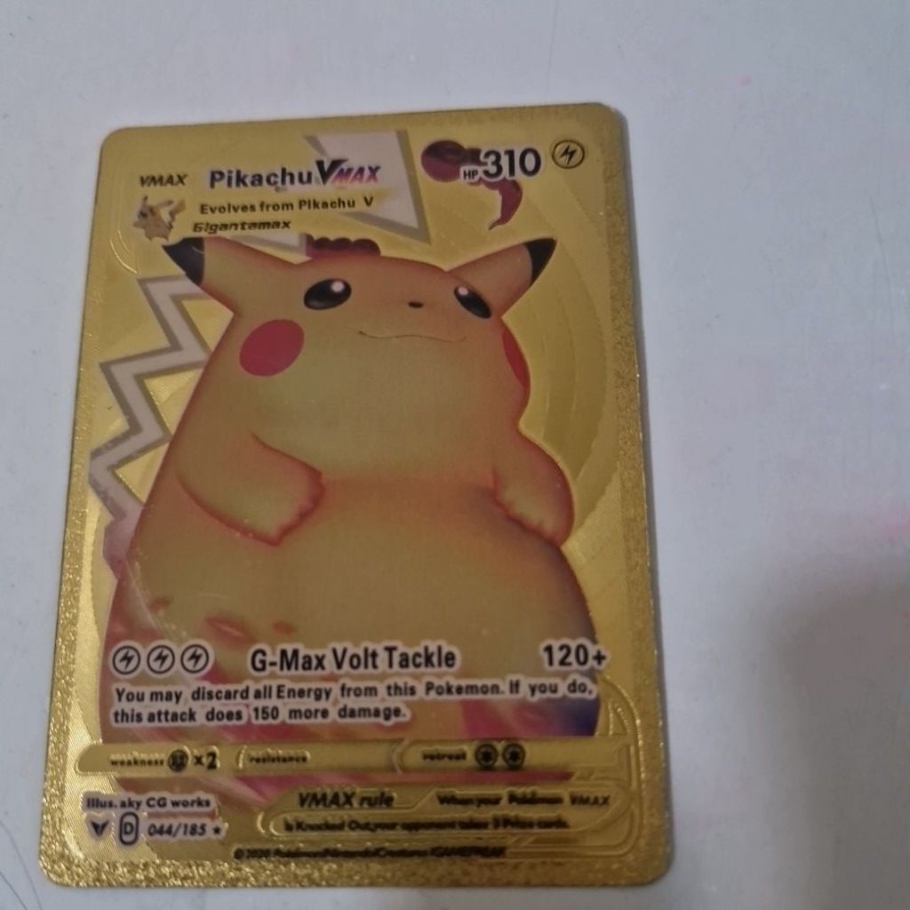 pokemon card pikachu golden vmax