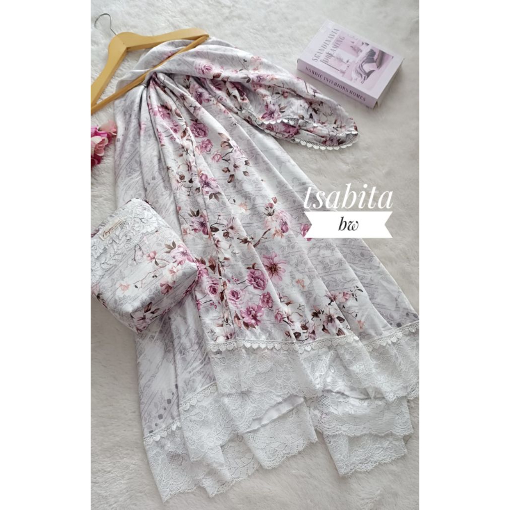Mukena Tsabita bahan japan silk size standar adem lembut mewah