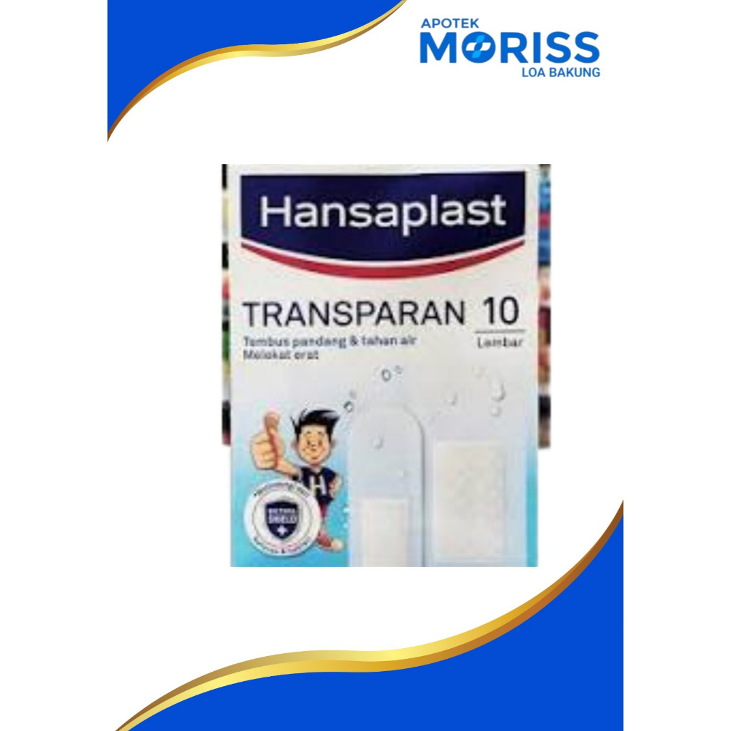 Hansaplast Transparan Anti Air 10 Lembar