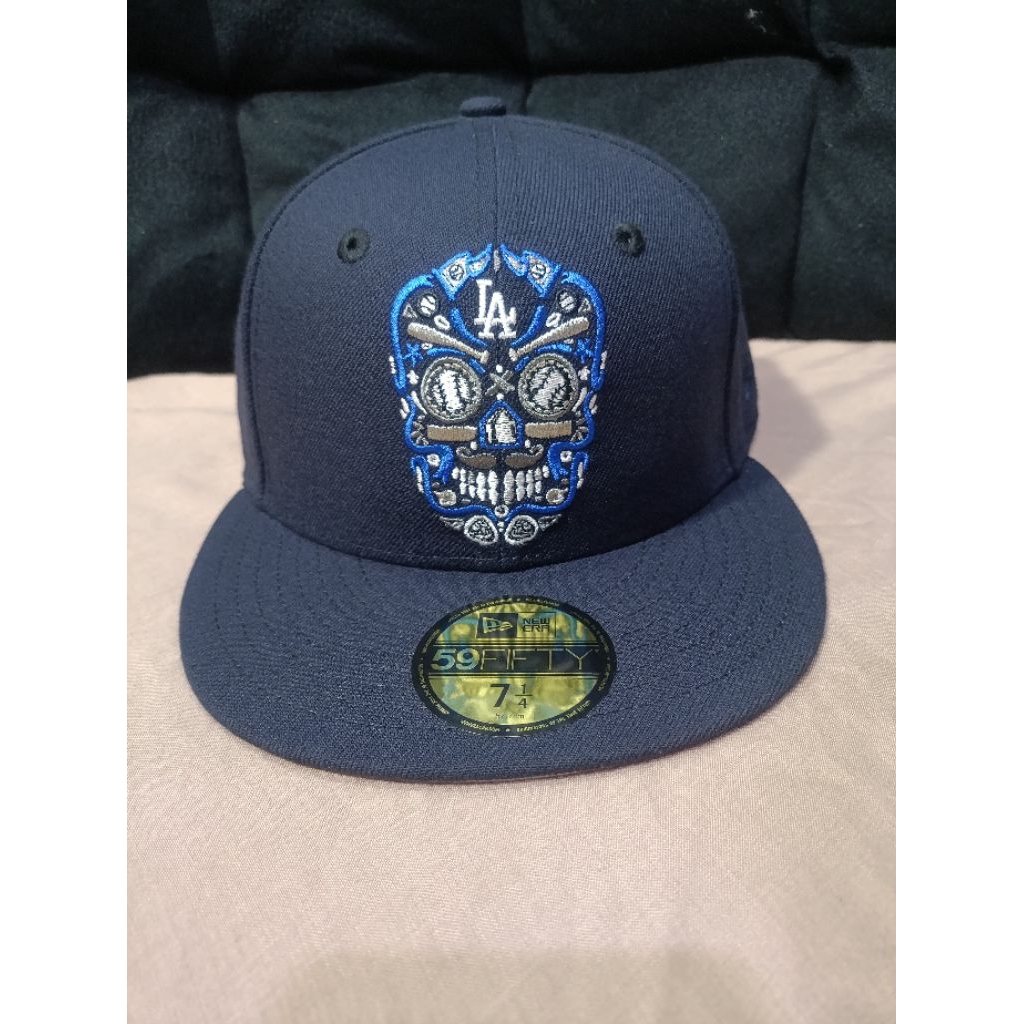 Topi New Era Skull LA Size 7 1/4 True ORIGINAL 100%