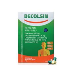 Decolsin 4 Kapsul - Obat Flu dan Demam dengan Paracetamol, Chlorpheniramine, Dextromethorphan
