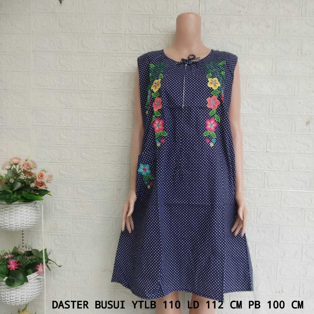Daster Katun Bordir YUNYUN Tanpa Lengan size L (YTLB)