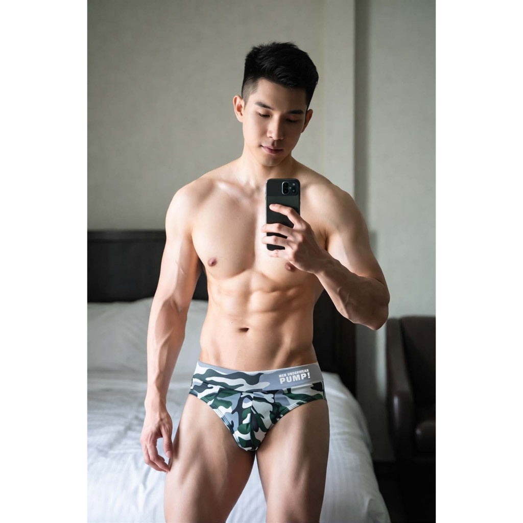 ORLVS Celana Dalam Pria Motif Tentara