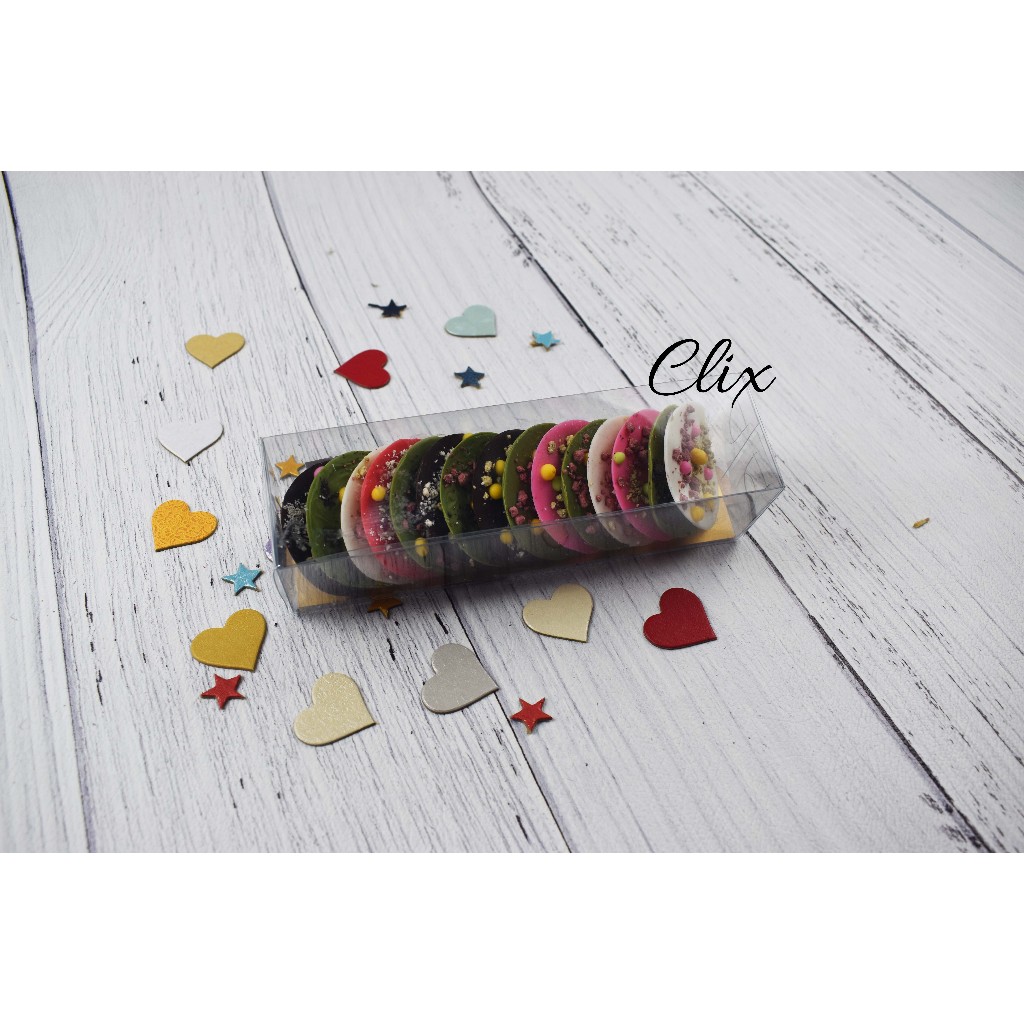 Box/kotak mika macaroon sekat 6