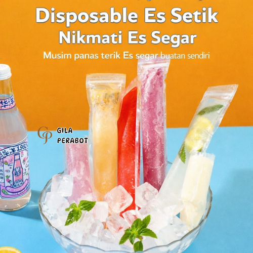Plastik Es Lilin Klip / Plastik Es Mambo Plastik Es Krim Pouch panjang Plastik Klip Panjang