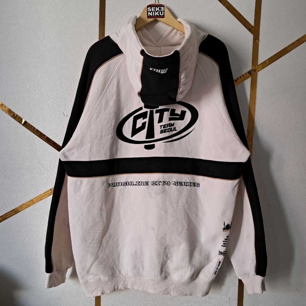 Hoodie PUNCHLINE CITY Idol KPop Jeno NCT Bahan fleece tebal berat