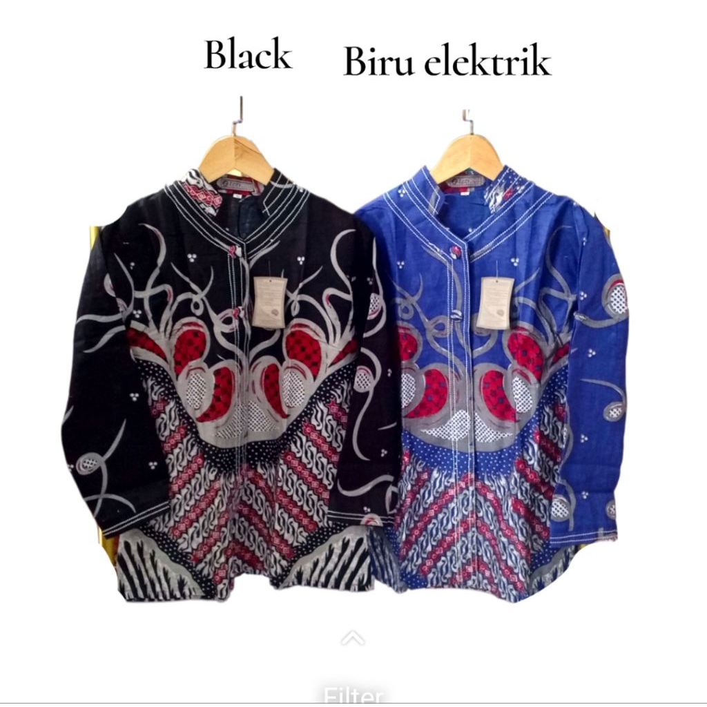 BLOUSE BATIK WANITA LENGAN PANJANG REMAJA DEWASA