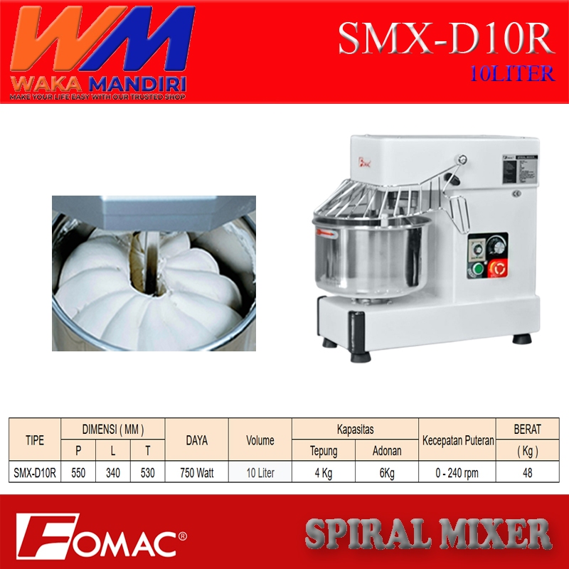 Fomac Spiral Mixer SMX-D10
