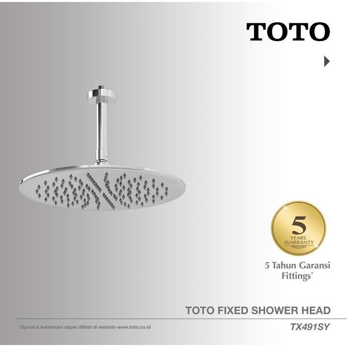 TOTO Shower Head TX491SY | Head Shower - Shower Mandi - Rain Shower