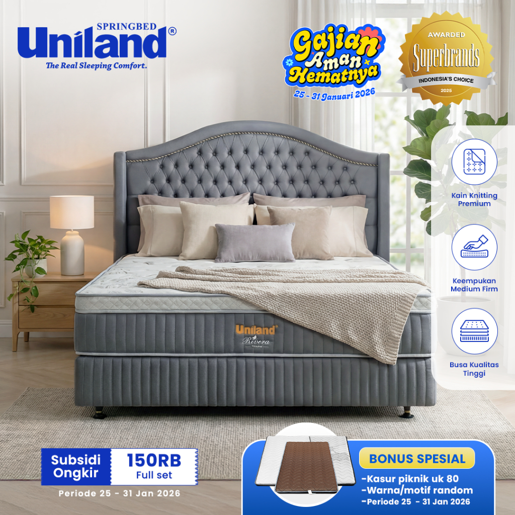 Uniland Springbed Rivera Emira Plushtop Full Set