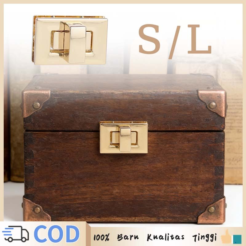 Emas Kancing Tas Putar Kancing Putar Kunci Aksesoris Tas Kunci Putar Kunci Tas Putar Silver