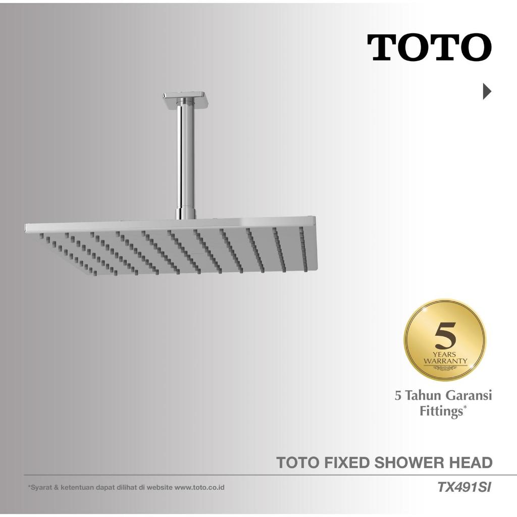 TOTO Shower Head TX491SI | Head Shower - Shower Mandi - Rain Shower