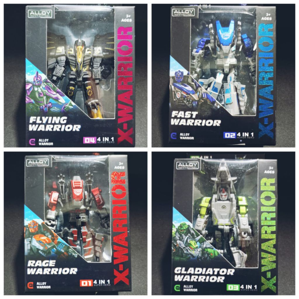 Alloy X-Warrior Robot Bisa Ubah Jadi Dino saurus Mainan Anak