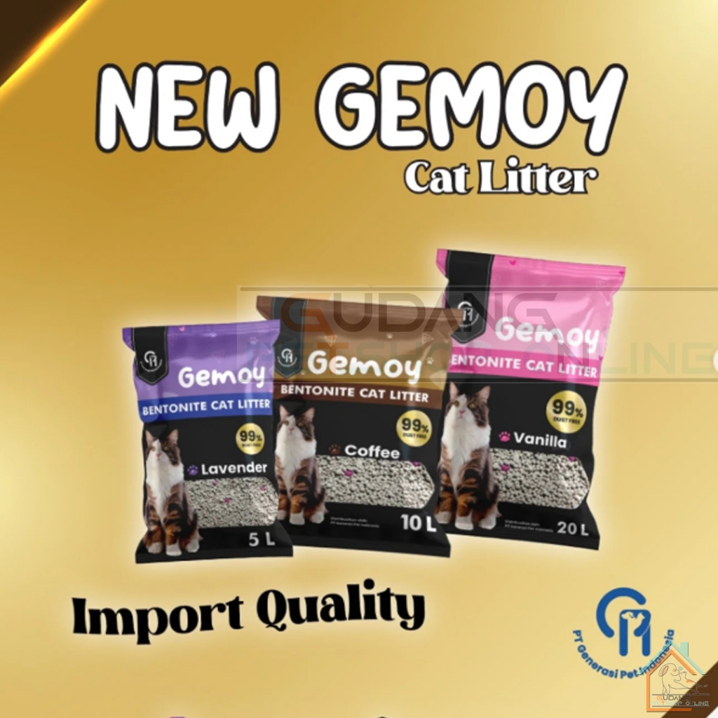 Pasir Gemoy 5 Liter - Pasir Kucing Wangi - Pasir Gumpal Wangi Premium GPO