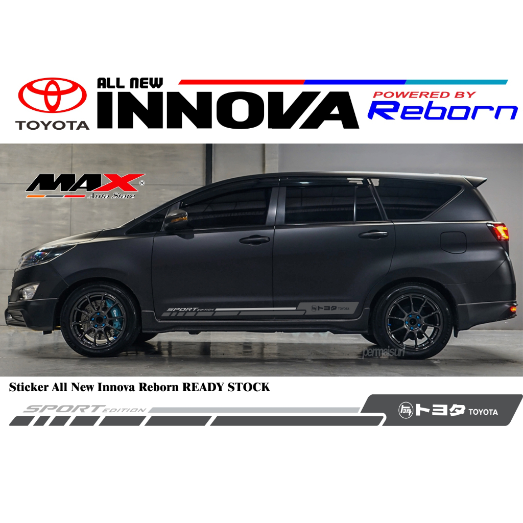 sticker toyota kijang innova reborn aksesories kijang innova reborn